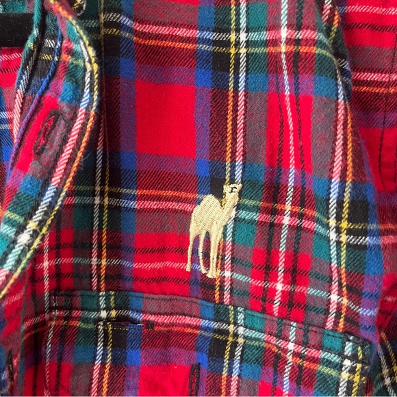 Embroidered camel button up - Picture 7 of 8